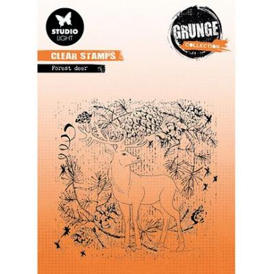 StudioLight Grunge Collection Nr.320 Clear Stamp - Winter Forest Deer